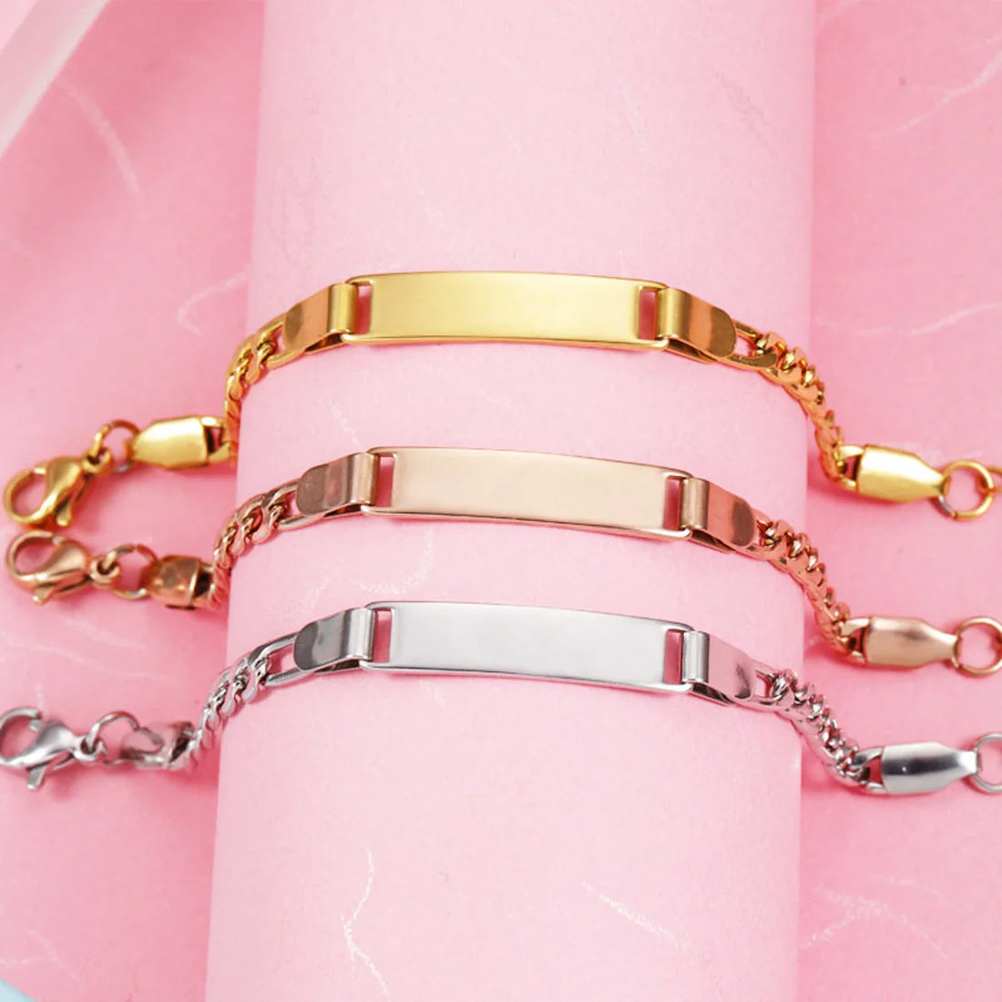 Stainless Steel Baby Breacelets
