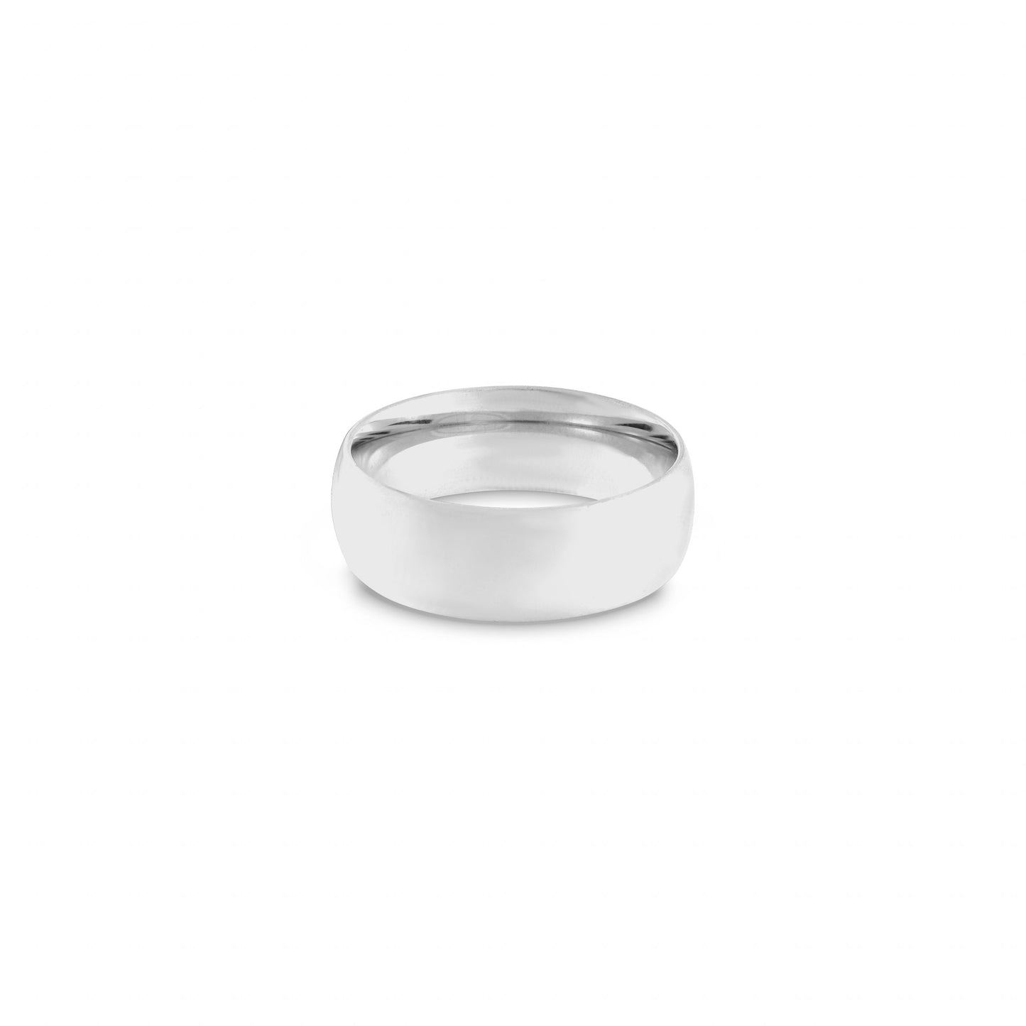 Highly Polished Rounded Stainless Steel Ring