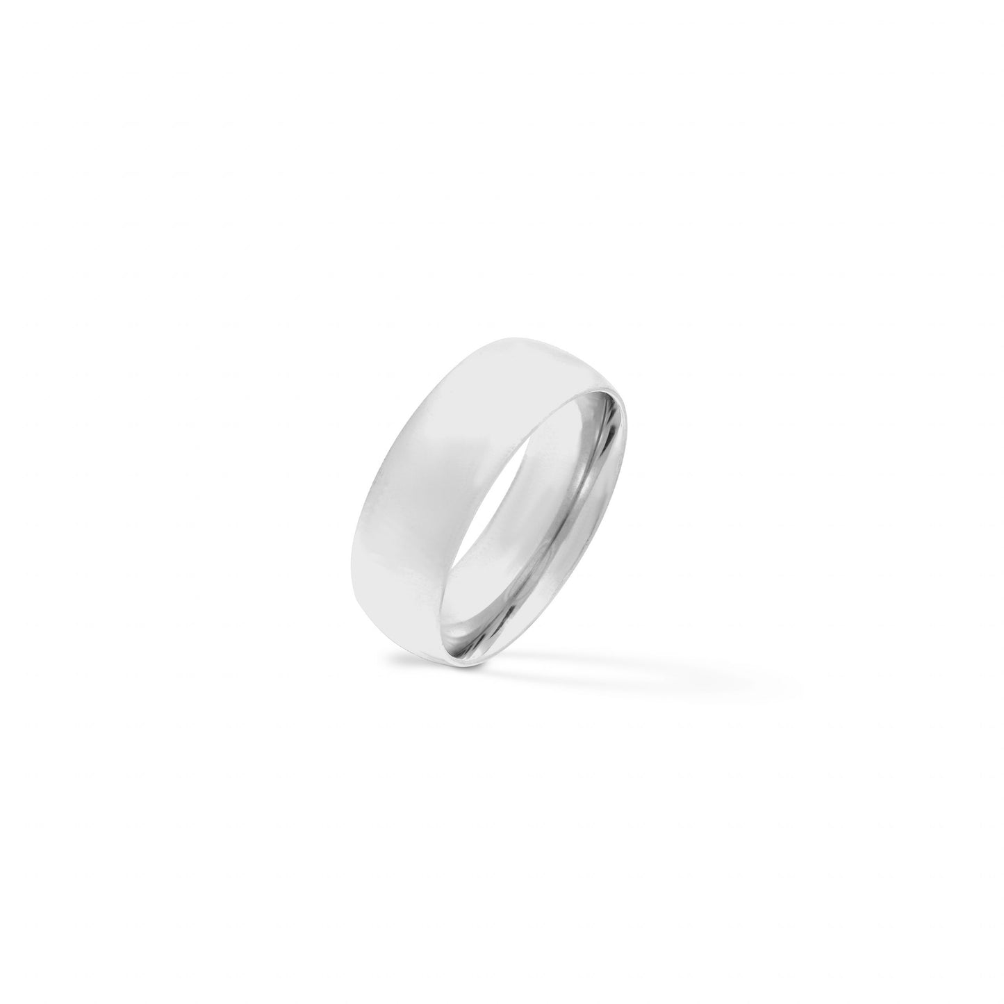 Highly Polished Rounded Stainless Steel Ring