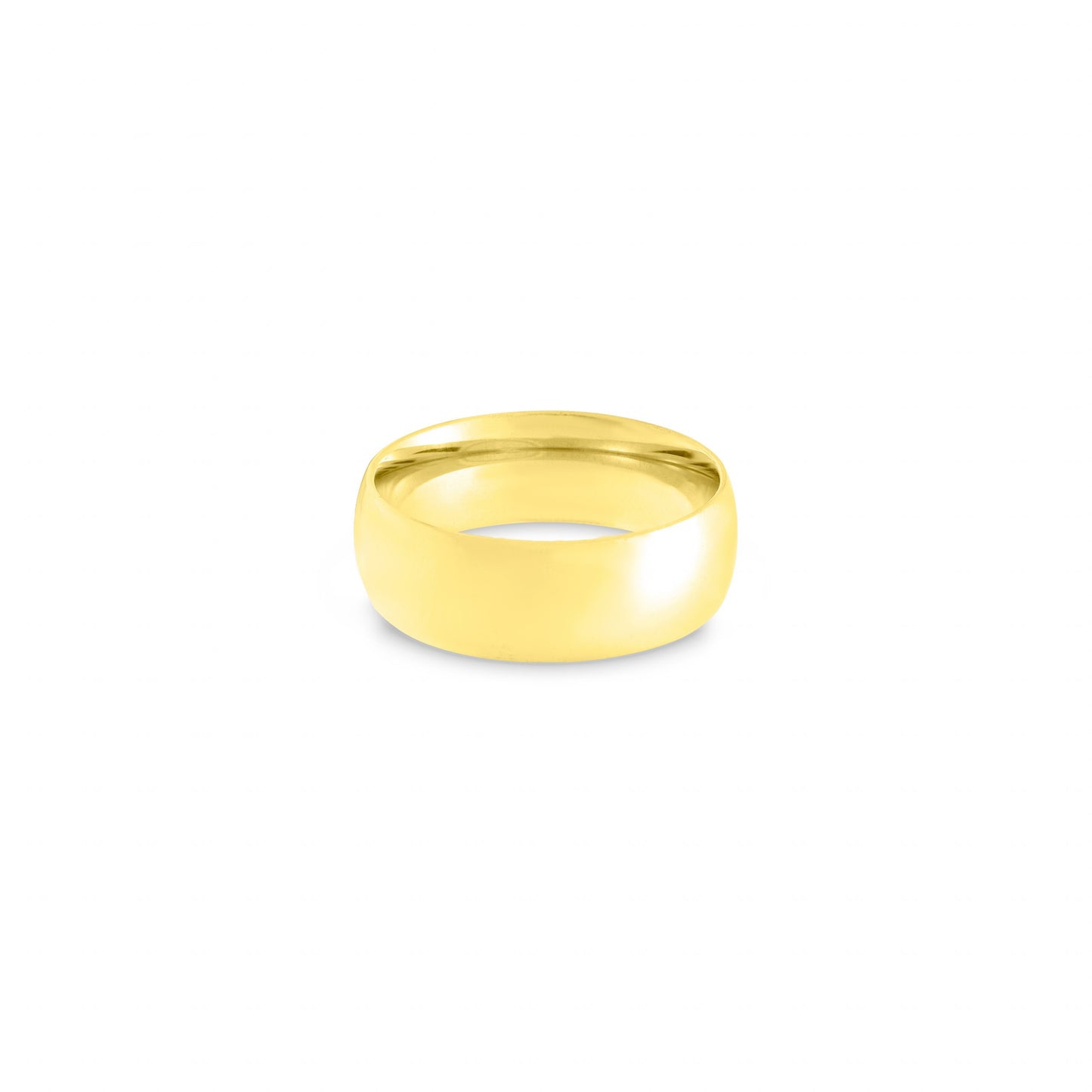 Polished Gold Plated Stainless Steel Ring