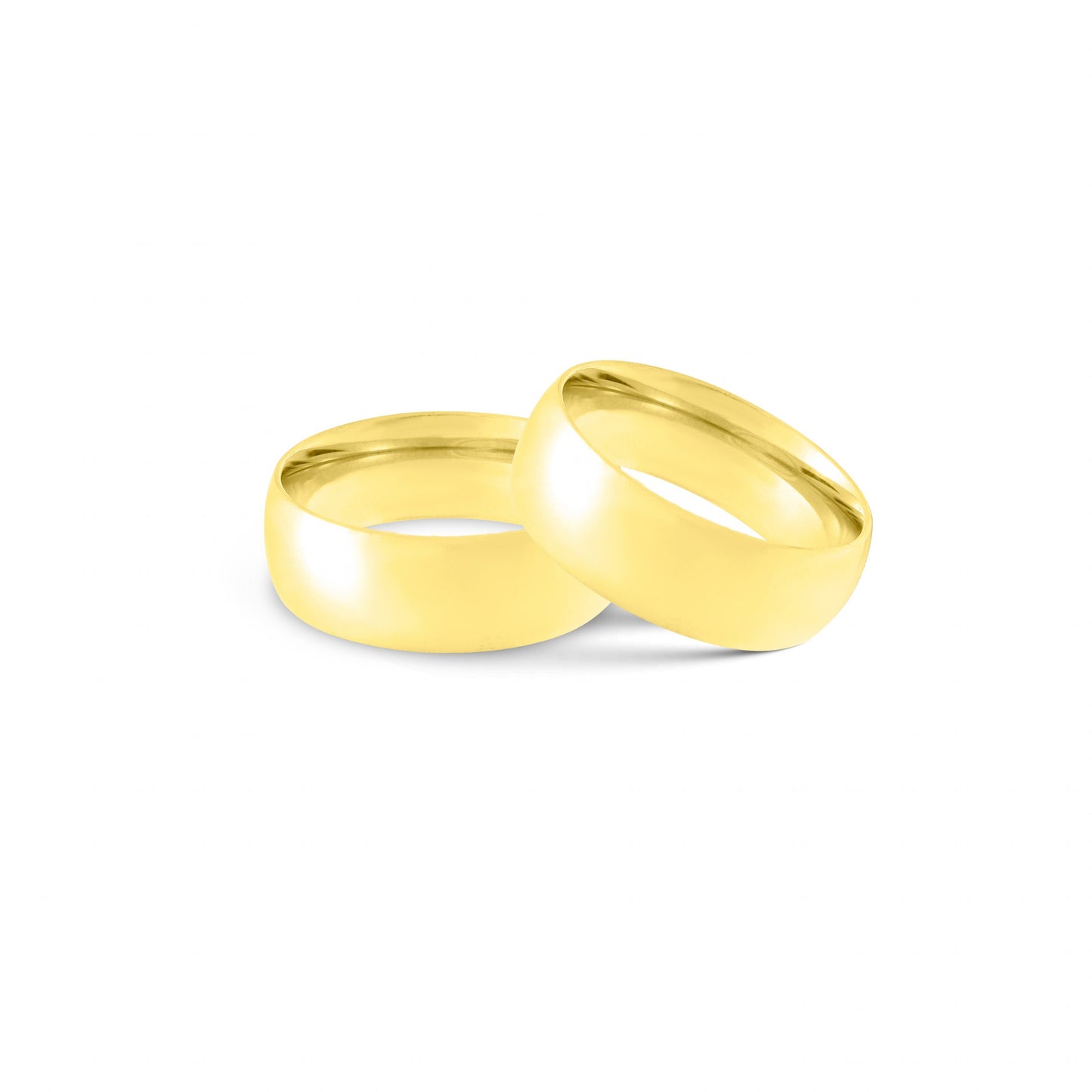 Polished Gold Plated Stainless Steel Ring