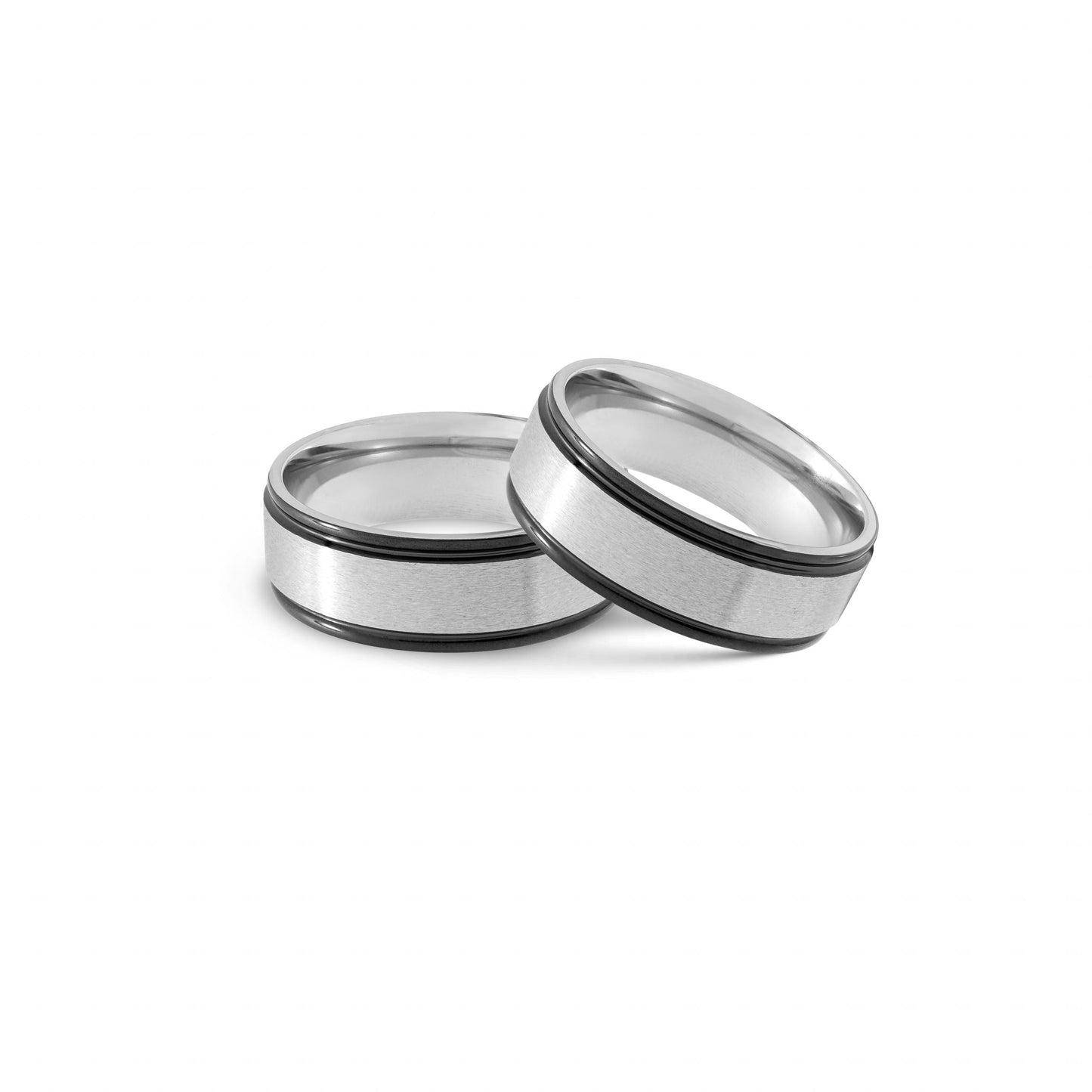 Black Trim Stainless Steel Ring