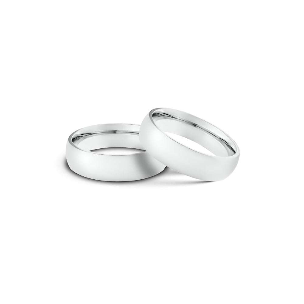Highly Polished Rounded Stainless Steel Ring
