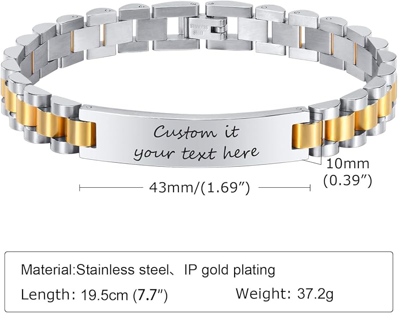 Stainless Steel Men Bracelet (Medical grade316L)