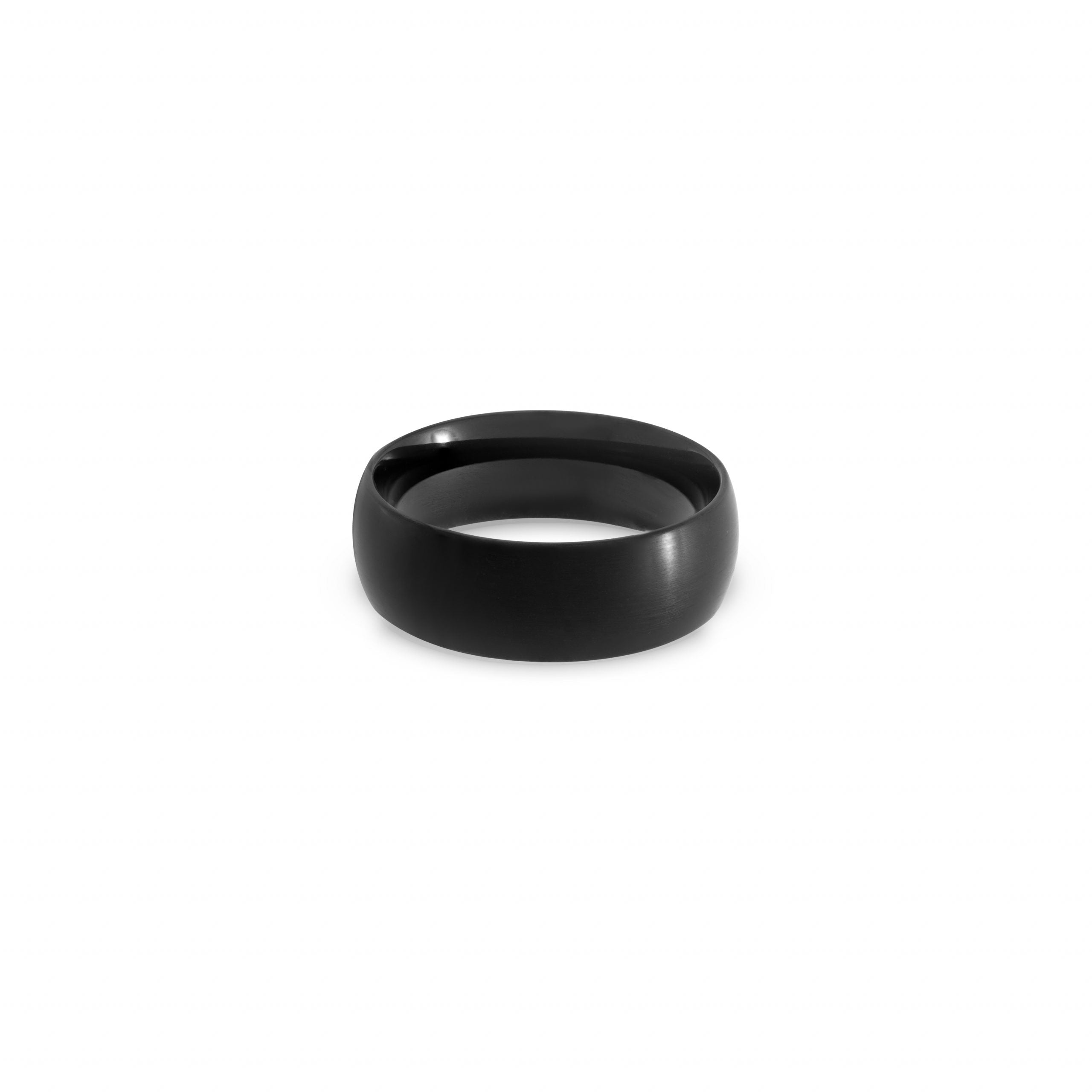 3mm Faceted Matte Steel Unisex Engravable Band Ring – The Steel Shop