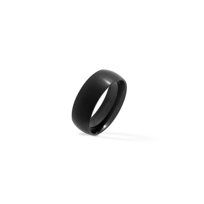 Matte Black Stainless Steel Ring