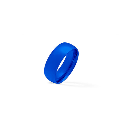 Blue Stainless Steel Ring