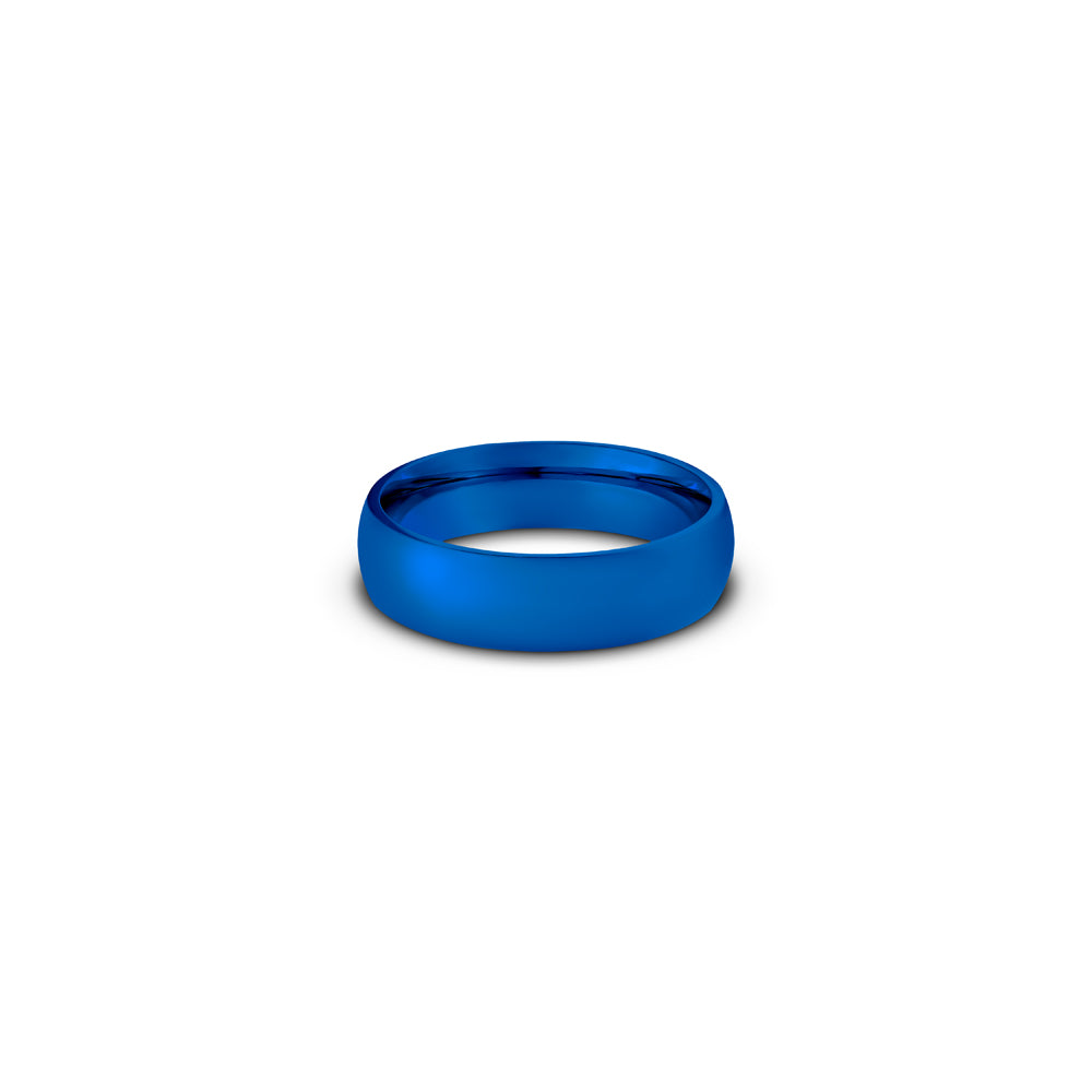 Blue Stainless Steel Ring
