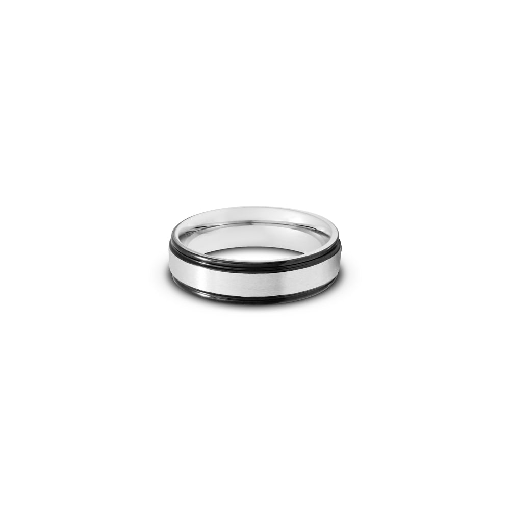 Black Trim Stainless Steel Ring