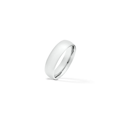 Highly Polished Rounded Stainless Steel Ring