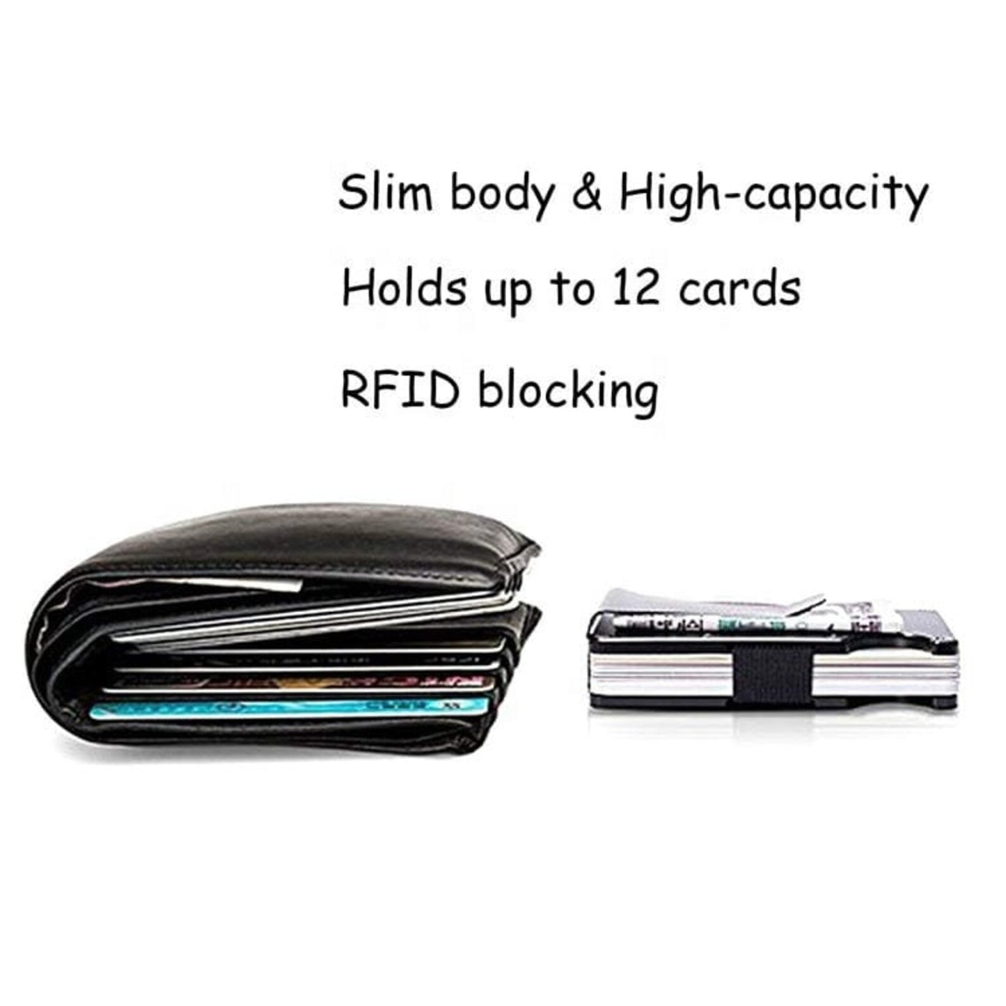Rfid Minimalist Aluminum Money Clip Card Holder